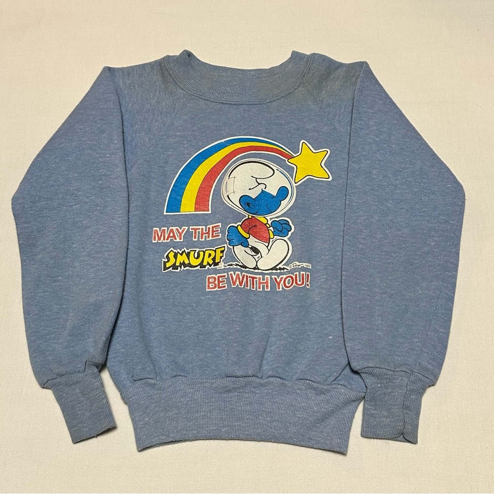Vintage 1982 Smurf Toddler Sweatshirt